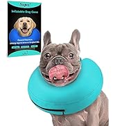 Supet Inflatable Dog Cone Collar Alternative after Surgery, Dog Neck Donut Collar Recovery E Coll...