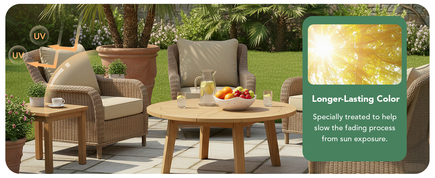 fade resistant outdoor cushions set