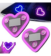 Car Solar Heart Led Light, Solar-Powered Heart LED Neon Light, IP65 Waterproof, 5 Switchable Mode...