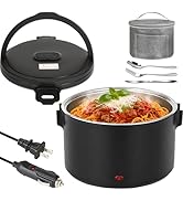 Dosevita 100W Electric Lunch Box for Adults, 1.5L Heated Lunch Box Food Warmer with 304 Stainless...