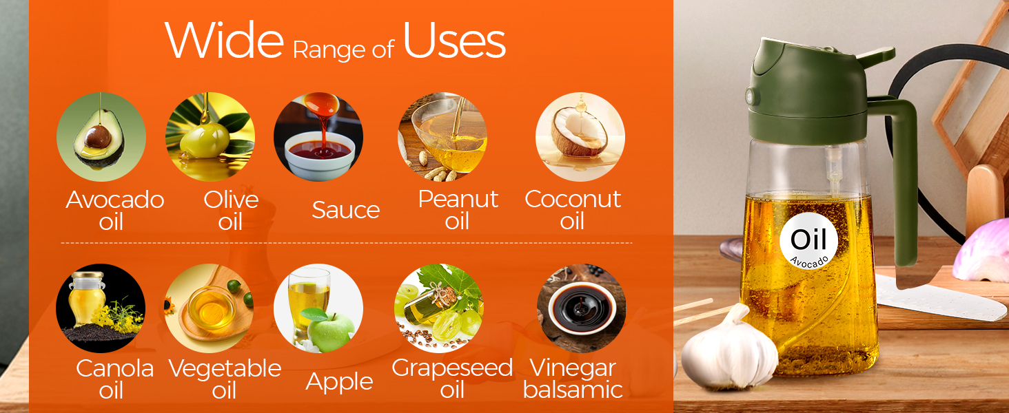 oil mister spray bottle for cooking air fryer