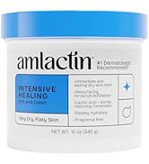 AmLactin Intensive Healing - Therapeutic Body Cream for Extremely Dry Skin - No-Scrub Exfoliator ...