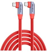 10ft USB-C to USB-C Camera Data Sync Cable, 20Gbps Data Transfer, 90° Right Angle, Nylon Braided,...
