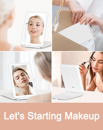 Portable makeup mirror