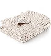 Konssy Waffle Baby Blanket - Soft & Cozy Nursery Swaddle Blanket, Lightweight Toddler Throw for B...