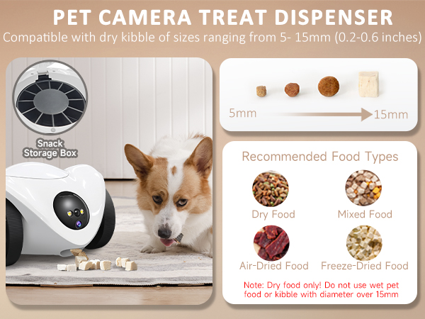 pet camera treat dispenser
