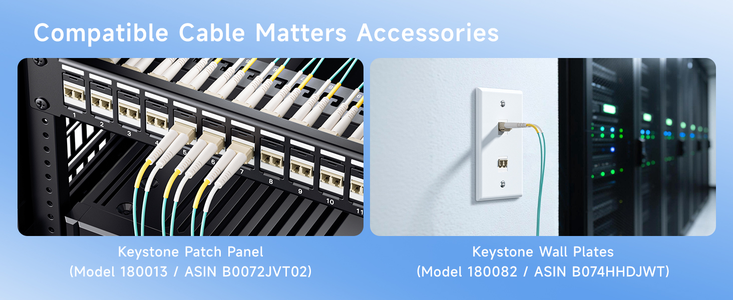 Durable LC to LC duplex coupler jacks for home and office networks