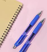 AIHAO Gel Ink Pens, Medium Point(0.7mm), Blue Ink, Retractable Roller Ball Gel Pen with Comfortab...