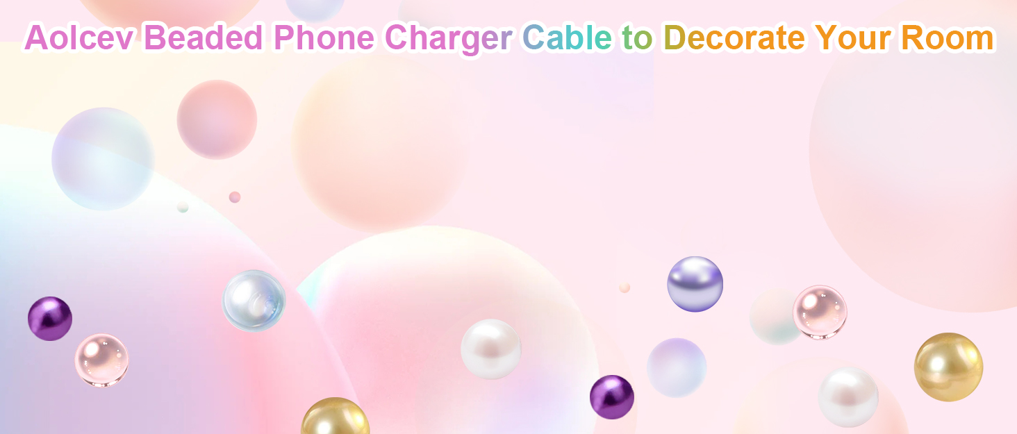 beaded charging cable