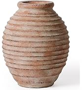 Kokrose 11.2 Inch Terracotta Vase, Rustic Vases Home Decor for Centerpieces, Large Vintage Rustic...
