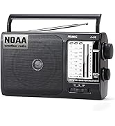 NOAA Weather AM FM Portable Radio with Best Reception, Transistor Radio, 3 X D Battery Operated R...