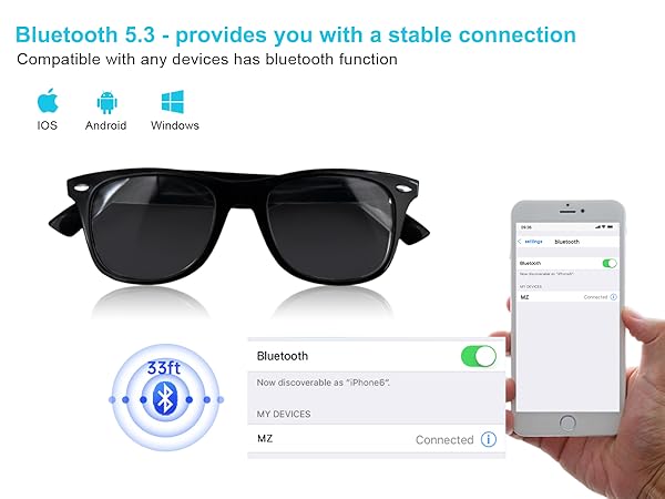 Bluetooth Eyeglasses for Men