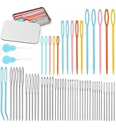 UOOU 68 PCS Large Eye Yarn Needles Set, 8 Sizes Blunt Tapestry Needles for Yarn, Sewing Needle La...