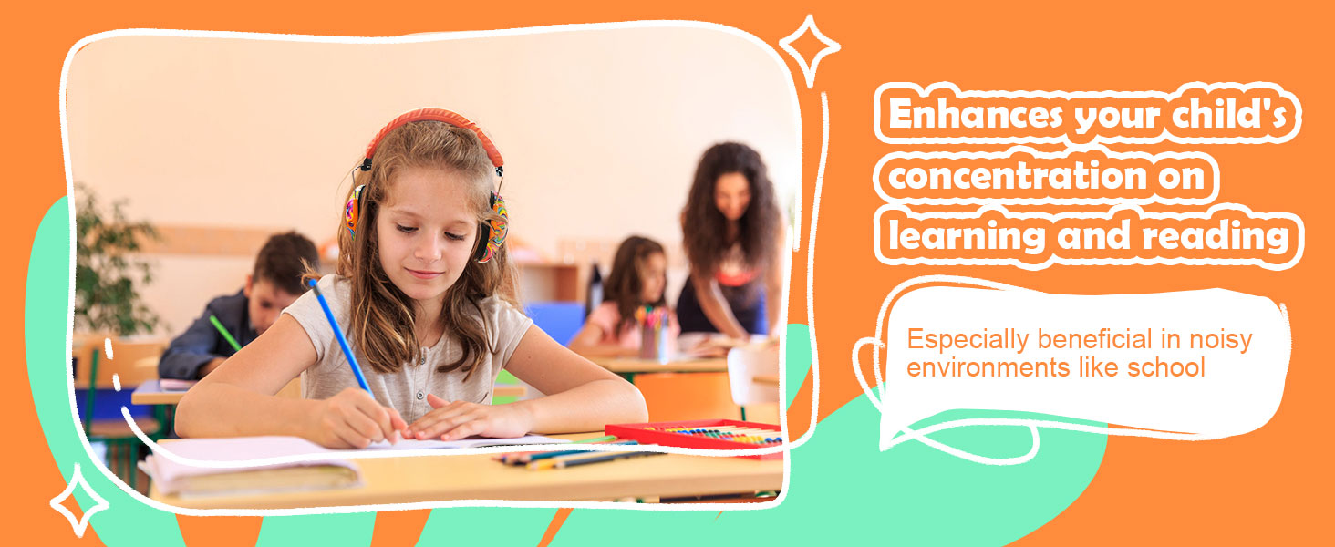 Enhances your child's concentration on learning and reading