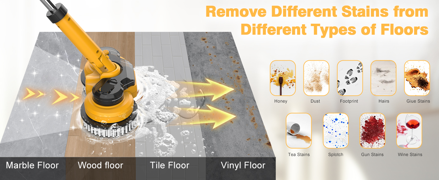 Cordless electric mop