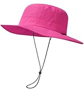 UVSAI UPF 50+ Bucket Sun Hat with Laser Perforated Mesh Cooling Adjustable Breathable Lightweight...