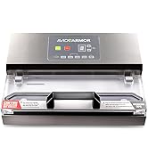 Avid Armor A100 Food Vacuum Sealer Machine Stainless Construction, Clear Lid, Commercial Vacuum D...