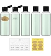 LISAPACK 3.4 oz Travel Bottles for Toiletries, Plastic Travel Size Containers for Shampoo Conditi...