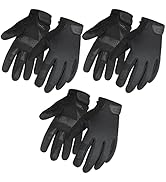 OZERO Men's Utility Work Gloves: Touch Screen Mechanic Working Gloves - Breathable Flexible Grip ...