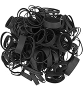 HAIDIBAO Tactical Rubber Bands Assorted Sizes Black Elastic Bands for Office Supply 227g/0.5lbs s...