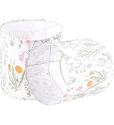 GO&SO Tall Drum Lamp Shade Set of 2, Printed Floral Lamp Shade 9.8