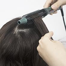 volume heat hair brush