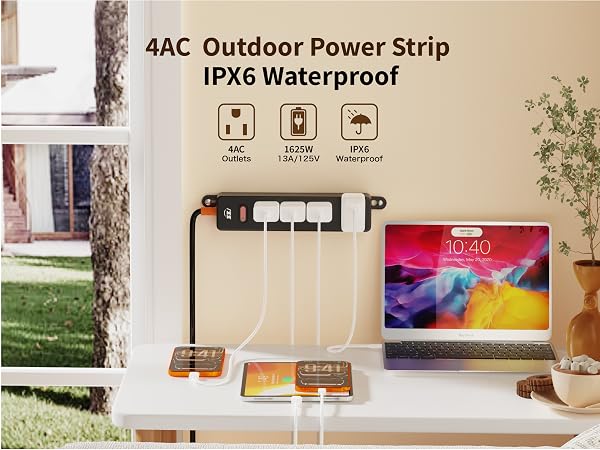 Outdoor Power Strip Weatherproof