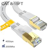 Cat 8 Ethernet Cable 15 FT, Outdoor&Indoor High Speed Heavy Duty Network LAN Internet Cable,SFTP ...