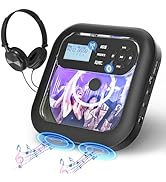 Portable CD Player with Bluetooth CD Player with Speakers and Headphone