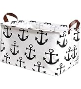 Ehigta Foldable Storage Bins with Handles, Waterproof Collapsible Organizer Basket for Shelves/Ki...