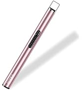 REIDEA Candle Lighter Long USB Rechargeable Lighter Arc Windproof Flameless Lighter with Safety S...