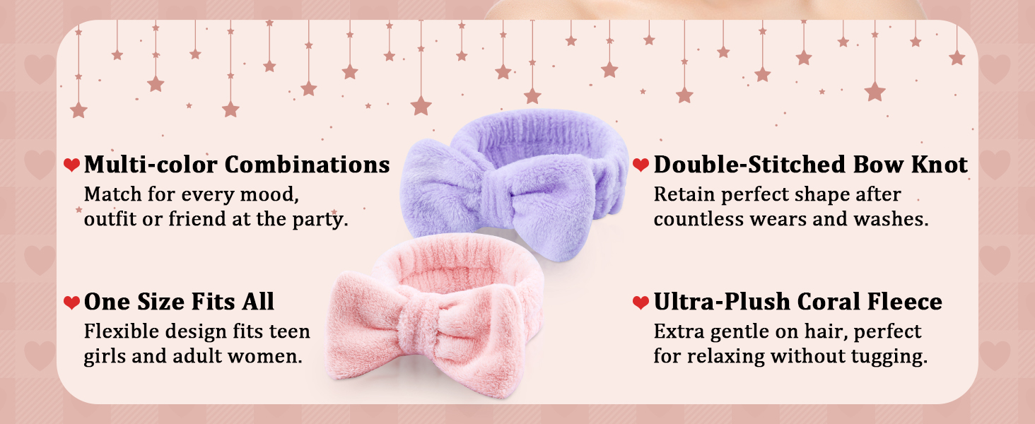stocking stuffers spa skincare makeup washing face headband hair band accessories women girls