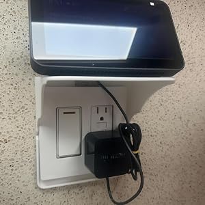 wall outlet extender with shelf