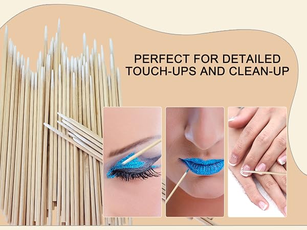 Precision tip swabs