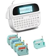 M950 Label Maker with 5PK Color Tape, Rechargeable Label Maker Waterproof-Labels, Handheld Electr...