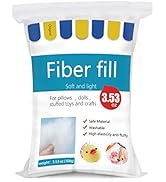 BUTUZE Polyester Fiber, Premium Fiber Fill, High Resilience Fill Fiber, Stuffing for Small Dolls ...
