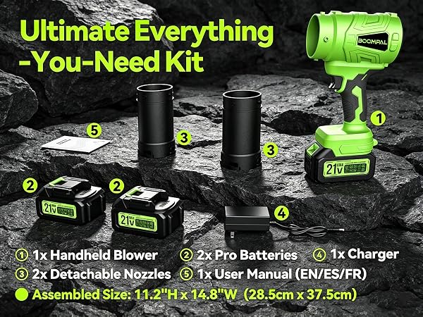 leaf blower cordless with battery and charger