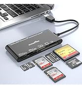 USB 3.0 SD Card Reader, 7-in-1 Multi Memory Card Reader for SD SDXC SDHC Micro SD CF MS MMC Camer...