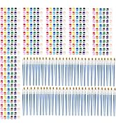 40 Pack Mini Acrylic Paint Set, 12 Colors Washable Acrylic Paint Strips with 80Pcs Painting Brush...