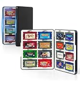 GBA Magnetic Game Case Compatible with Game Boy Advance, Holder for 16 GBA Game Cartridges, Silic...