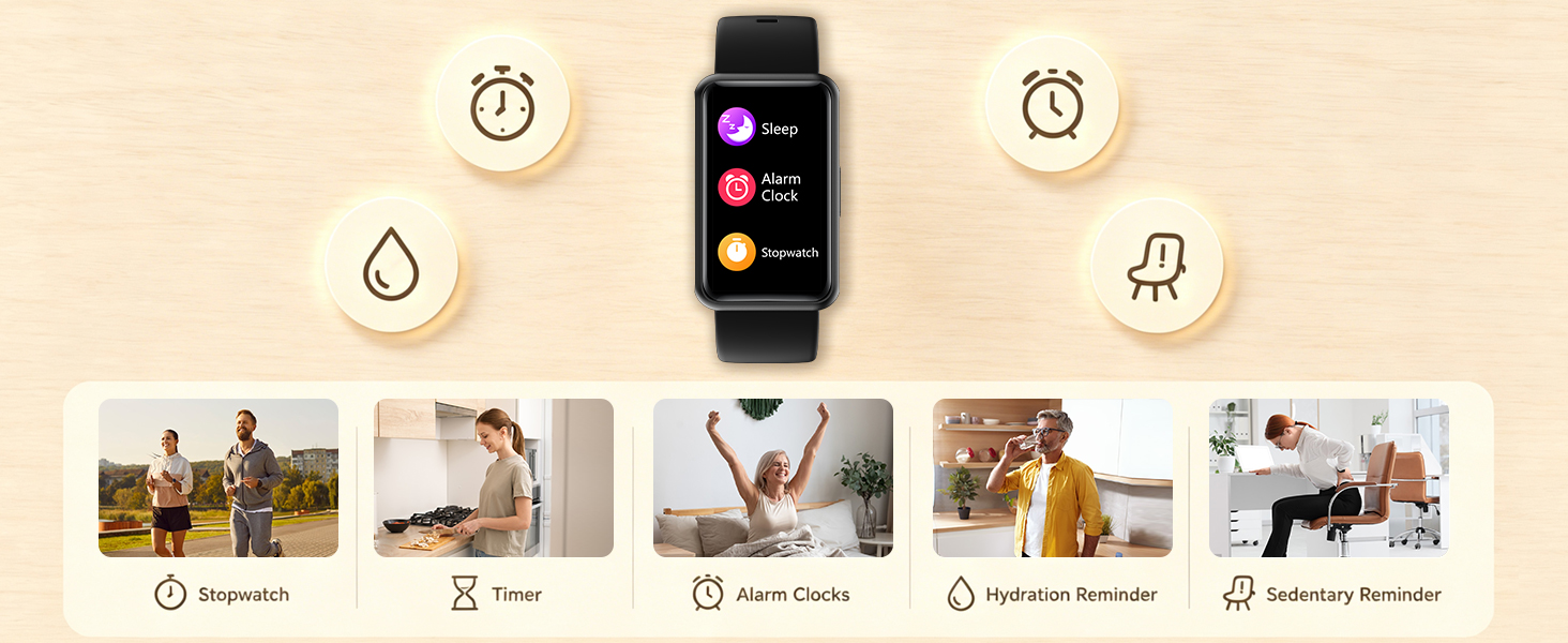 Fitness Tracker with Stop watch, timer