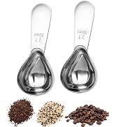 Coffee Scoop 30ml 2PCS, 2 Tablespoon Measuring Spoons, Ergonomics Design Coffee Scooper Stainless...