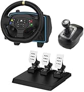 DOYO Gaming Steering Wheel with Pedals and Shifter, 1080° Racing Wheel with Paddle Shifters, Vibr...