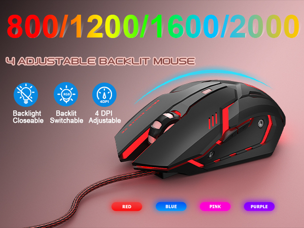 quiet membrane keyboard, USB-C keyboard for PC, ergonomic mouse