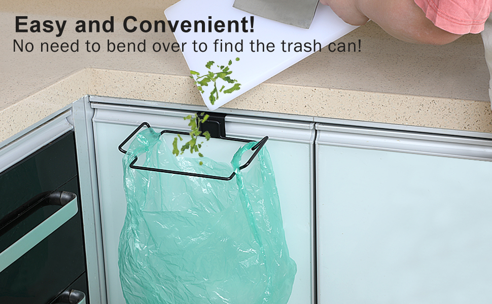 Easy and Convenient! No need to bend over to find the trash can!