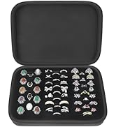 GWCASE Ring Organizer Storage Case - Jewelry Ring Display Collector Box with 42 Slots