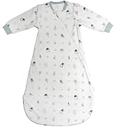 Nest Designs Organic Cotton Removable Long Sleeve Sleep Bag | 1.0 TOG | Ideal for Sensitive Skin