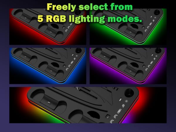 5 RGB ambient lighting modes to choose from freely.