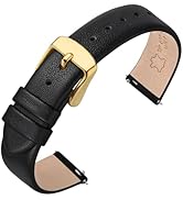 ANNEFIT Watch Bands for Men Women, Top Grain Leather Watch Strap with Quick Release, Band Width 1...