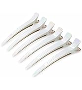 AIMIKE OpalShell Hair Clips for Styling Sectioning, Upgraded No Crease Duckbill Hair Clips with B...